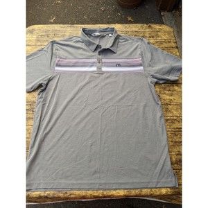 Travis Mathew Gray Golf Polo Shirt XL